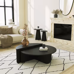 Description générale Découvrez la table basse élégante et polyvalente, un incontournable pour votre intérieur. Fabriquée en p ...