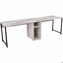 Bureau 2 places en aggloméré Twin beige freesia noir