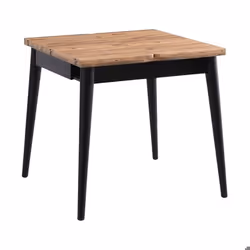 Table de repas extensible Totem noir marron