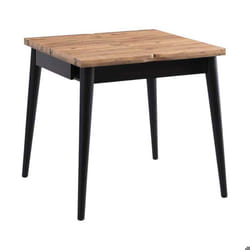 Table de repas extensible Totem noir marron