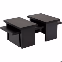 Table basse en aggloméré 110 x 45 x 414 cm Sanctuary noir