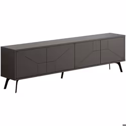 Meuble TV en aggloméré Dune anthracite