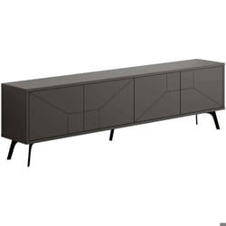Meuble TV en aggloméré Dune anthracite