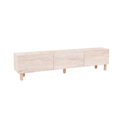 Meuble TV en bois Alvin - 180 x 31 x 42 cm - Beige