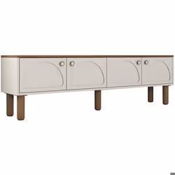 Meuble Tv design 4 portes basculantes Deva L180cm Créme