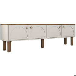 Meuble Tv design 4 portes basculantes Deva L180cm Créme