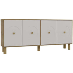 Hanah Home - Buffet 4 portes en aggloméré Deren Bohem