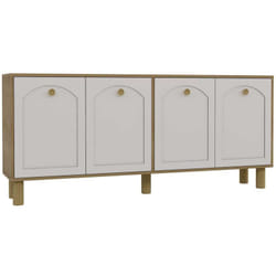 Hanah Home - Buffet 4 portes en aggloméré Simple Bohem
