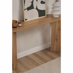 Woody Fashion Sira - VNT Oak Bout de canapé Forme ovale 2 pieds - Vue supplémentaire 3
