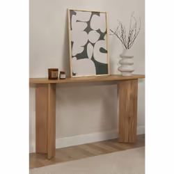 Woody Fashion Sira - VNT Oak Bout de canapé Forme ovale 2 pieds - Vue supplémentaire 4