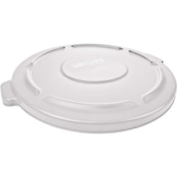 Rubbermaid - commercial products FG260900WHT couvercle déchets, brute lldpe rond, blanc