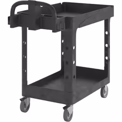 Chariot multi-usages en plastique, avec plateau en auge, L x l x h 975 x 432 x 832 mm. Produit livré = démonté. Hauteur = 832 ...