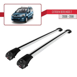 Barres de Toit ACE-1 Railing pour Citroen Berlingo 2008-2018 - Gris