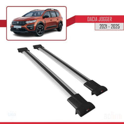 Barres de toit - FLY - Dacia Jogger 2021-2024 - Aluminium - Gris - Charge utile < 300 kg