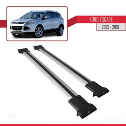 Barres de toit - FLY - Modèle GRIS - Compatible Ford Escape 2013-2019 - Aluminium - Charge < 300 kg