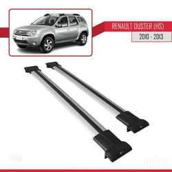Barres de Toit - FLY - Modèle GRIS - Compatible Renault Duster 2010-2013 - Aluminium - Charge < 300 kg