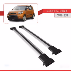 Barres de Toit - FLY - Kia Soul 2009-2013 - Aluminium - Gris - Charge utile < 300 kg