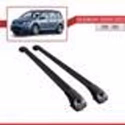Pour Volkswagen Touran 2010-2015 Barres de Toit ACE-1 Railing Porte-Bagages de voiture NOIR