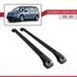 Pour Volkswagen Touran 2010-2015 Barres de Toit ACE-1 Railing Porte-Bagages de voiture NOIR