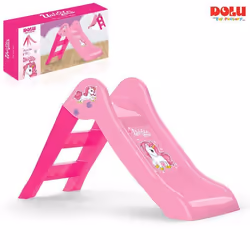 Toboggan - Dolu - My First Slide - Licorne - Rose et blanc - 70x111x47 cm