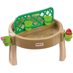 Table dactivités - DOLU - 4 en 1 - Sable Eau Jardin - Pour enfants de 24 mois à 5 ans