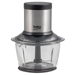 Beko CHG7402X hachoir électrique 1 L 400 W Noir, Acier inoxydable, Transparent