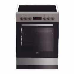 Beko FSM67320GXS, Cuisinière, Acier inoxydable, Rotatif, En haut devant, Céramique, 4 zone(s)