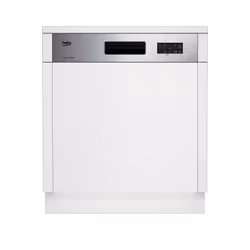 Beko DSN15420X, Semi-intégré, Taille maximum (60 cm), Argent, Panier, Acier inoxydable, 14 couverts