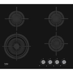 Beko HILW64222S plaque Noir Intégré Gaz 4 zone(s)