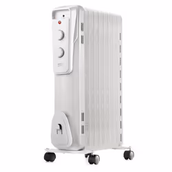 Beko RHO5220, Chauffage électrique à bain d’huile, Huile, 1,8 m, Intérieure, Sol, Blanc