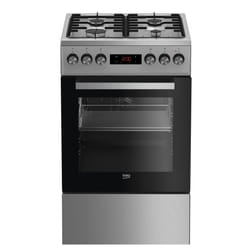 Beko FSE52320DXD four et cuisinière Gaz Noir, Acier inoxydable A