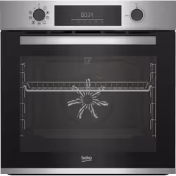 Beko BBIE12300XP, Moyenne, Four électrique, 72 L, 72 L, Assisté par ventilateur, A pyrolyse