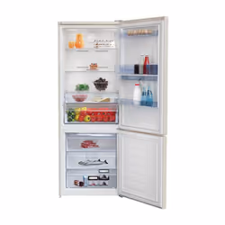 Beko RCNE560E40DBN réfrigérateur-congélateur Pose libre 497 L E Sable