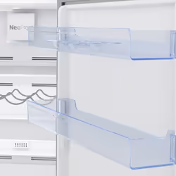 Beko RCSA366K40SN réfrigérateur-congélateur Pose libre 343 L E Acier inoxydable