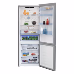 Beko RCNE560E40ZXBN réfrigérateur-congélateur Pose libre 560 L E Argent