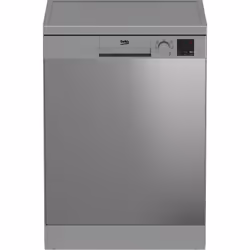 Beko DVN05320X, Pose libre, Taille maximum (60 cm), Acier inoxydable, Acier inoxydable, Boutons, Rotatif, LED