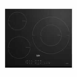 Optez pour la table de cuisson a induction BEKO HII63M, un modele de la série B300 qui combine technologie et sécurité. Avec  ...