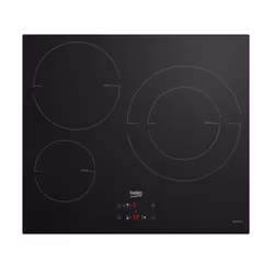 Beko HII63402MT, Noir, Intégré, 60 cm, Plaque avec zone à induction, Verre, 3 zone(s)