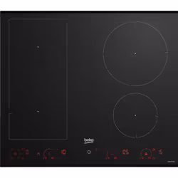 Beko HII64822UFT, Noir, Intégré, 60 cm, Plaque avec zone à induction, Verre, 4 zone(s)
