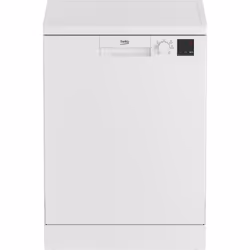 Beko DVN06430W, Pose libre, Taille maximum (60 cm), Blanc, Noir, Blanc, Boutons, Rotatif, LCD