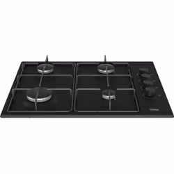 Beko HIGG 64123 SB plaque Noir Intégré 60 cm Gaz 4 zone(s)