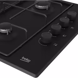 Beko HIGG 64123 SB plaque Noir Intégré 60 cm Gaz 4 zone(s) - Vue supplémentaire 4