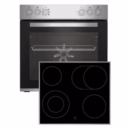 Beko BBUE12020X, Céramique, 4 zone(s), Verre-céramique, Noir, Tactile, 58 cm