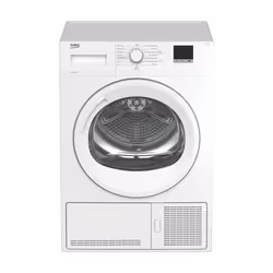 Beko DU-7111 GA1, Pose libre, Charge avant, Condensation, Blanc, Boutons, Rotatif, Gauche
