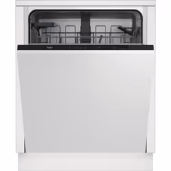 Beko DIN36420AD, Semi-intégré, Taille maximum (60 cm), Noir, LED, Acier inoxydable, 14 couverts