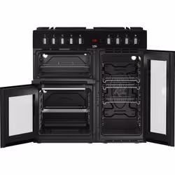 Beko PS235315DB Cuisinière Gaz 6 Brûleurs 3 Fours 90 cm Noir Classe A - Vue supplémentaire 4