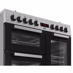 Beko PS235315DX four et cuisinière Gaz Noir, Acier inoxydable A
