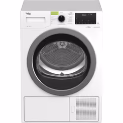 Beko DH 9532 GAO, Pose libre, Charge avant, Pompe à chaleur, Blanc, Rotatif, Tactile, Gauche