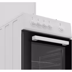 Beko FSG522DWC four et cuisinière Gaz Noir, Blanc