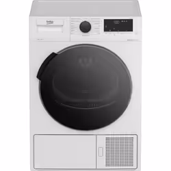 Beko DHC946GX, Pose libre, Charge avant, Pompe à chaleur, Blanc, Rotatif, Tactile, Droite
